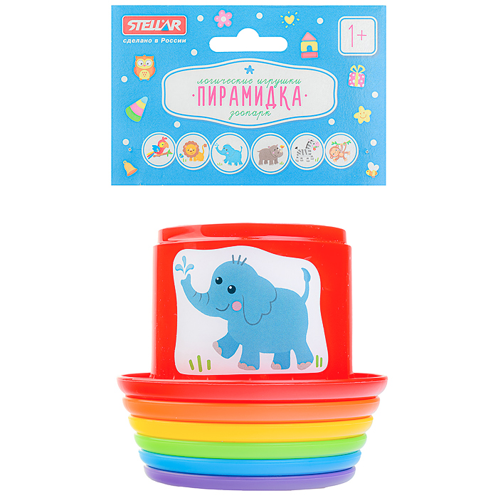 Фото к товару Пирамидка "Зоопарк" Пирамидка "Зоопарк"