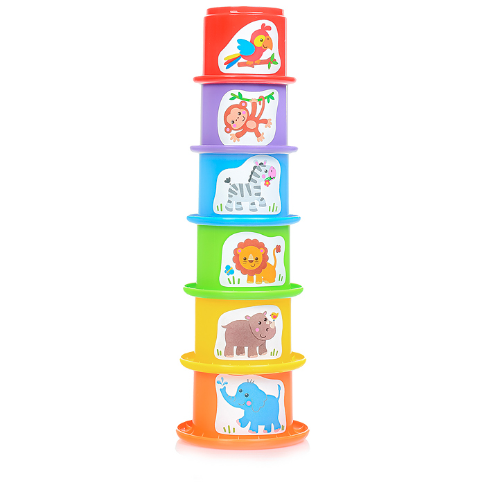 Фото к товару Пирамидка "Зоопарк" Пирамидка "Зоопарк"