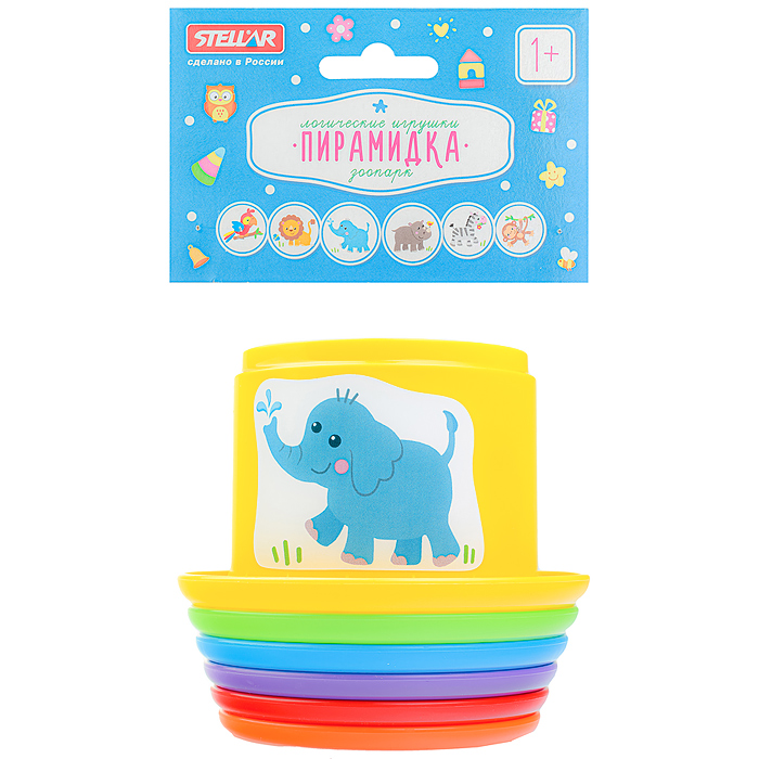 Фото к товару Пирамидка "Зоопарк" Пирамидка "Зоопарк"