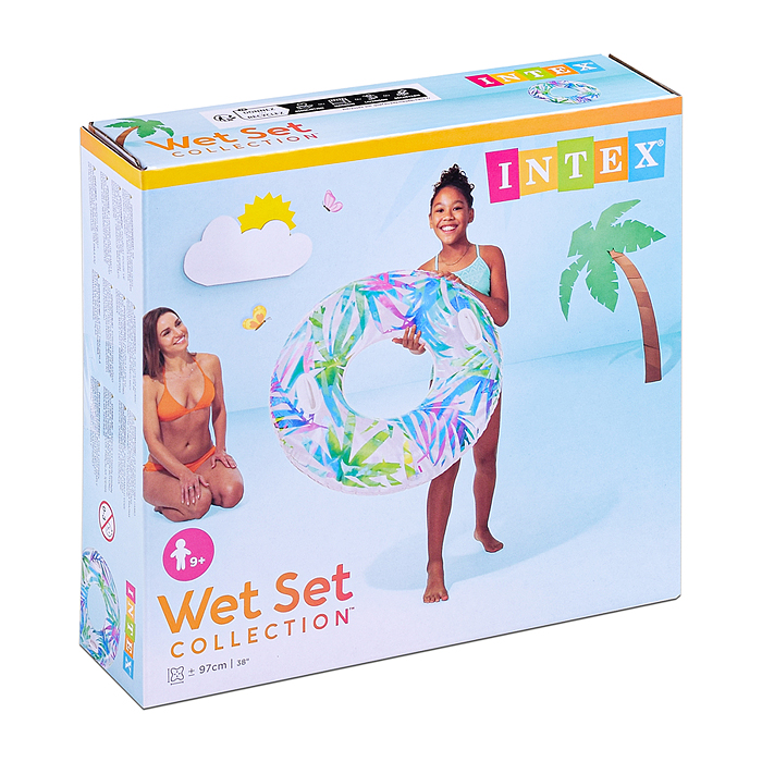 Фото к товару Круг для плавания «Узоры», с ручками, d=97 см, от 9 лет, цвета микс, 58263NP INTEX Круг для плавания «Узоры», с ручками, d=97 см, от 9 лет, цвета микс, 58263NP INTEX