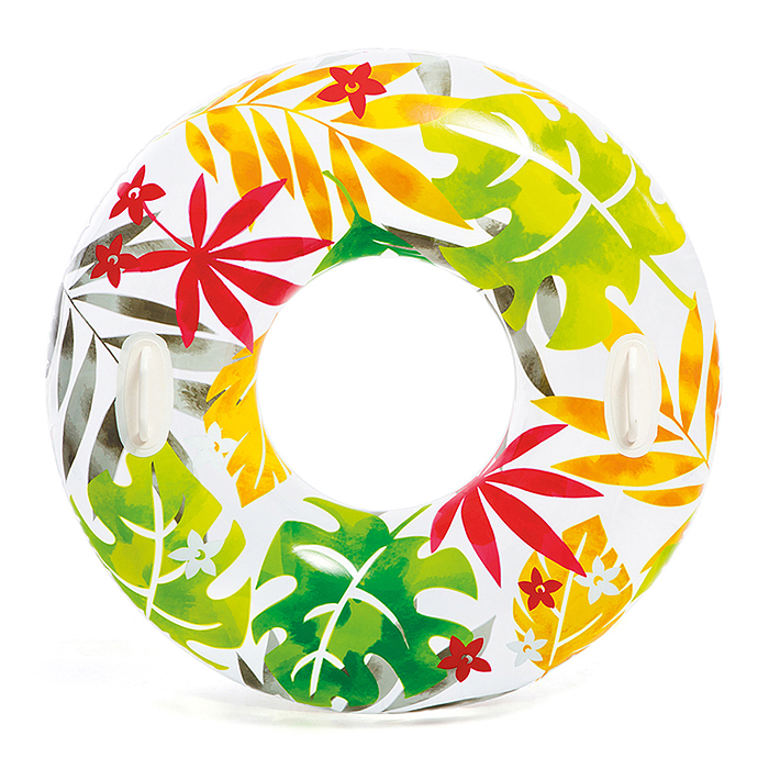 Фото к товару Круг для плавания «Узоры», с ручками, d=97 см, от 9 лет, цвета микс, 58263NP INTEX Круг для плавания «Узоры», с ручками, d=97 см, от 9 лет, цвета микс, 58263NP INTEX