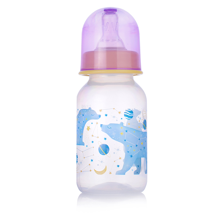 Фото к товару Бутылочка для кормления 125мл, соска S, "Звездное небо" в ассортименте Бутылочка для кормления 125мл, соска S, "Звездное небо" в ассортименте