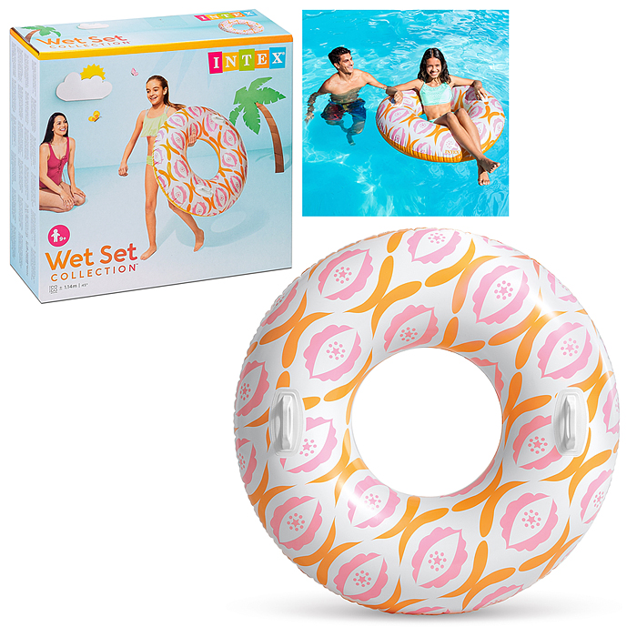 Фото к товару Круг для плавания d=114 см, от 9 лет, цвета МИКС, 56269NP INTEX Круг для плавания d=114 см, от 9 лет, цвета МИКС, 56269NP INTEX