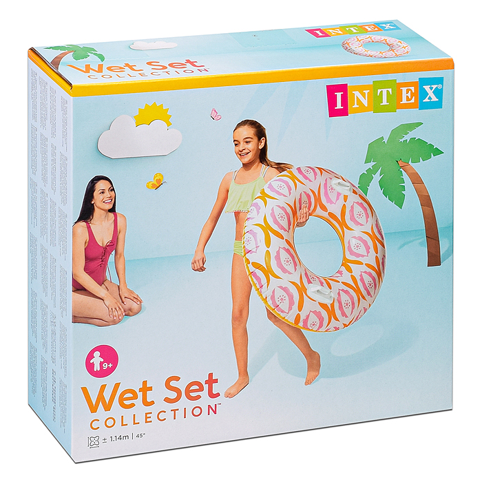 Фото к товару Круг для плавания d=114 см, от 9 лет, цвета МИКС, 56269NP INTEX Круг для плавания d=114 см, от 9 лет, цвета МИКС, 56269NP INTEX