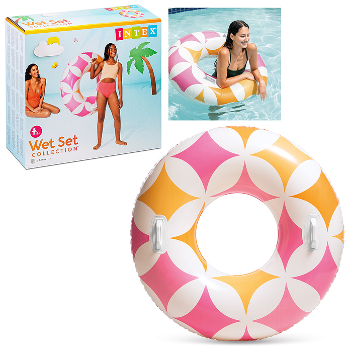 Фото к товару Круг для плавания d=114 см, от 9 лет, цвета МИКС, 56269NP INTEX Круг для плавания d=114 см, от 9 лет, цвета МИКС, 56269NP INTEX