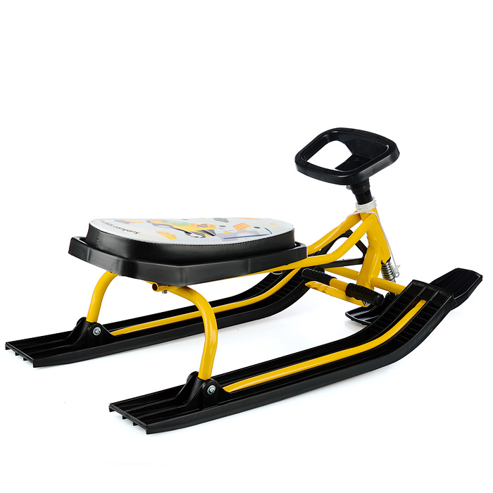 Фото к товару Игрушка Снегокат детский 122 "Toys" классический с рисунком (желтый) Игрушка Снегокат детский 122 "Toys" классический с рисунком (желтый)