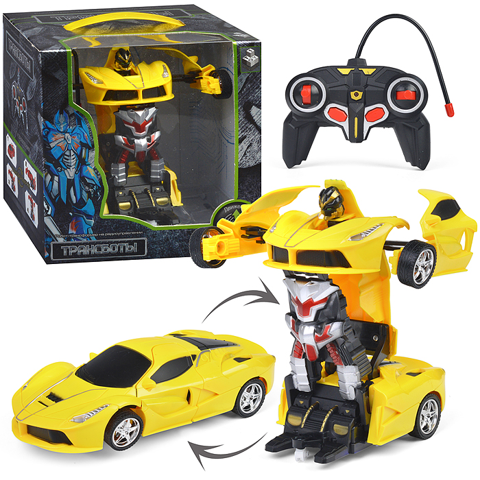 Трансботы, 1:18 на р/у 27МГц, трансформирующийся в легковую машину 20 см Трансботы, 1:18 на р/у 27МГц, трансформирующийся в легковую машину 20 см