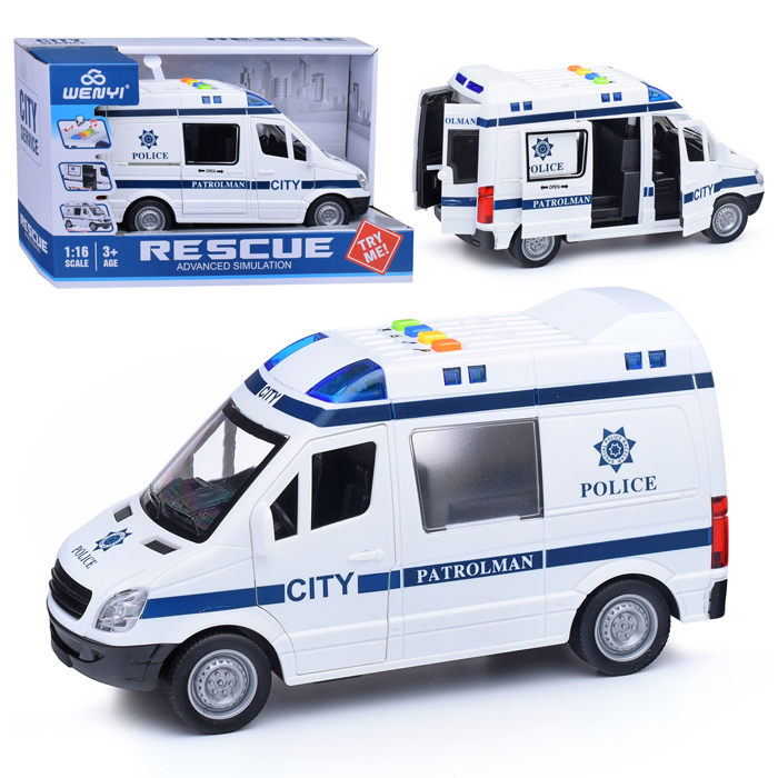 Машина WY590F "Полиция" 1:16 (свет, звук) в коробке Машина WY590F "Полиция" 1:16 (свет, звук) в коробке