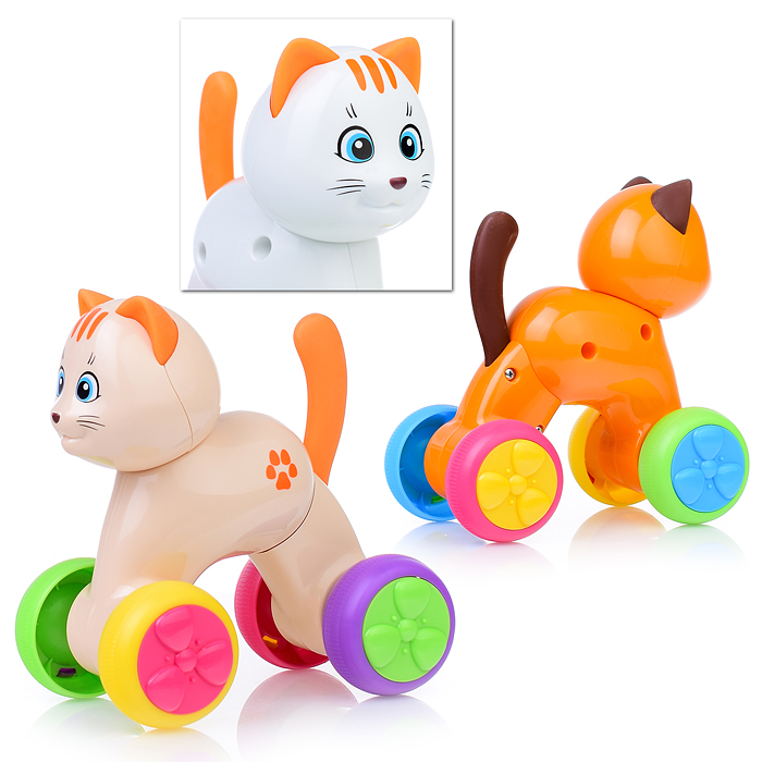 Игрушка-покатушка "Веселый котик" Игрушка-покатушка "Веселый котик"