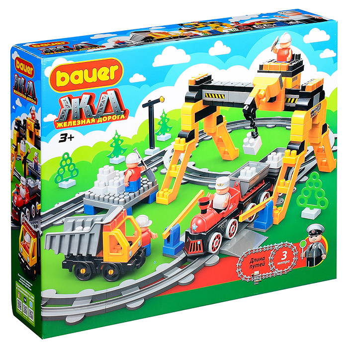 Конструктор 927 "Железная дорога" поезд и конвейер на руднике Блокмена Конструктор 927 "Железная дорога" поезд и конвейер на руднике Блокмена