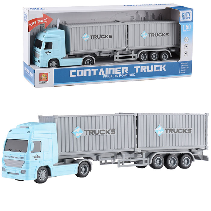 Машина WY794B "Контейнеровоз" 1:50 (свет, звук) в коробке Машина WY794B "Контейнеровоз" 1:50 (свет, звук) в коробке