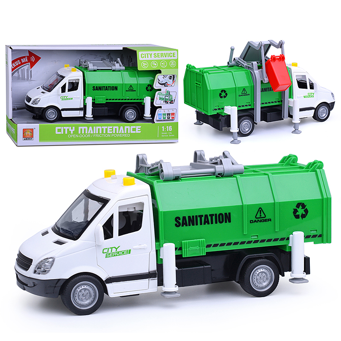 Машина WY592A "Городская коммунальная служба"1:16 (свет, звук) в коробке (цвет зеленый) Машина WY592A "Городская коммунальная служба"1:16 (свет, звук) в коробке (цвет зеленый)