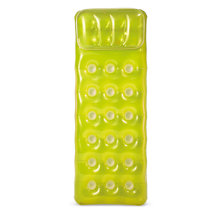 Фото к товару Матрас цветной со стаканами, 188Х71см 58890EU INTEX Матрас цветной со стаканами, 188Х71см 58890EU INTEX