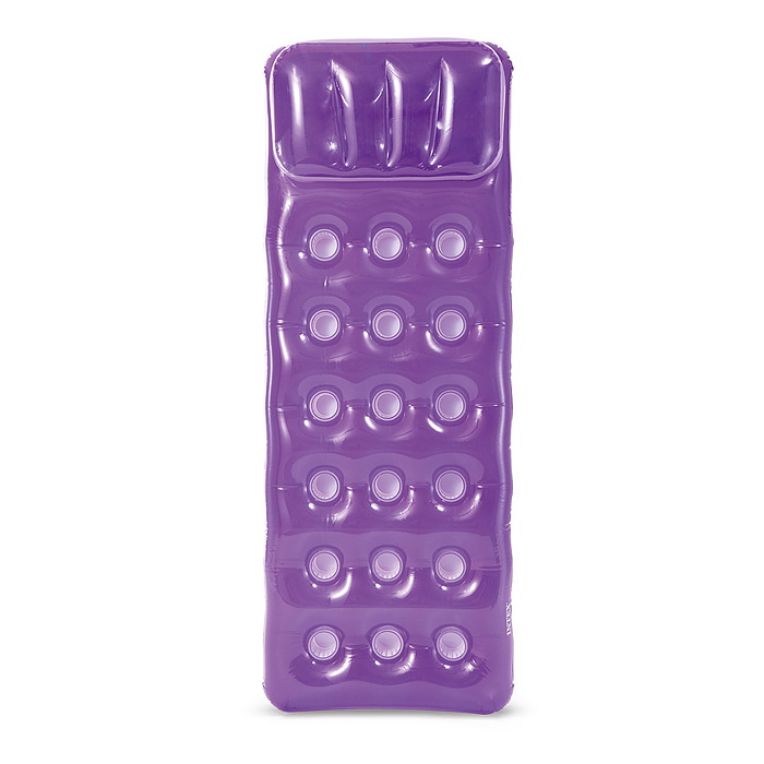 Фото к товару Матрас цветной со стаканами, 188Х71см 58890EU INTEX Матрас цветной со стаканами, 188Х71см 58890EU INTEX