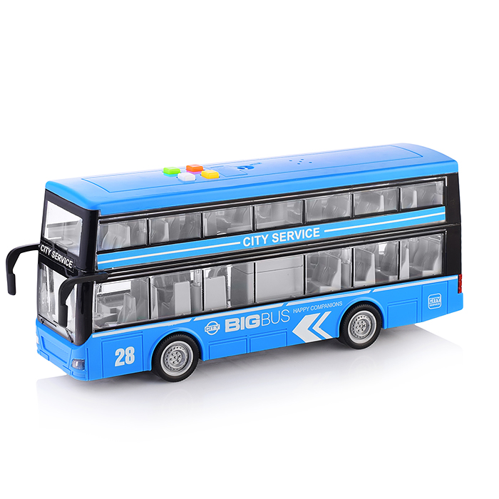 Фото к товару Автобус WY912B "Даблдекер" 1:16 (свет, звук) в коробке Автобус WY912B "Даблдекер" 1:16 (свет, звук) в коробке
