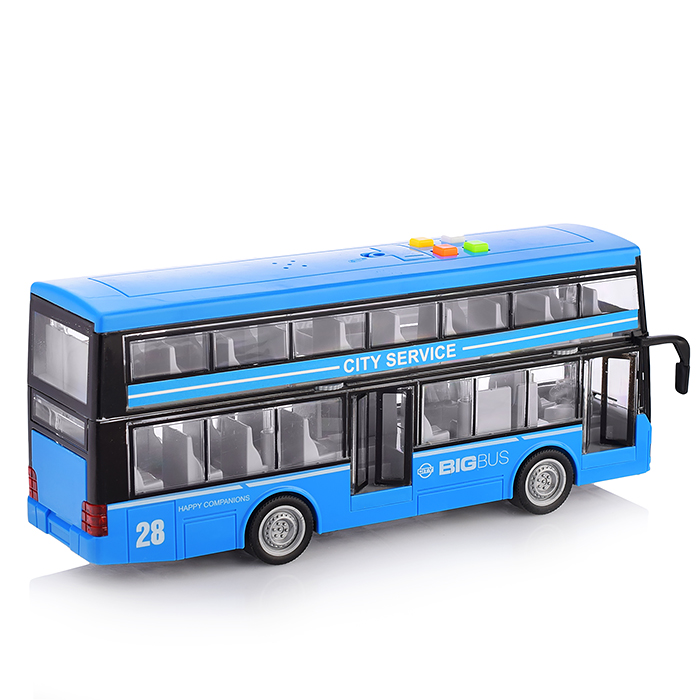 Фото к товару Автобус WY912B "Даблдекер" 1:16 (свет, звук) в коробке Автобус WY912B "Даблдекер" 1:16 (свет, звук) в коробке