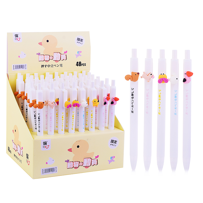 Ручка шариковая автоматическая "Утки" цвет чернил синий, 0.5 мм, в шоубоксе