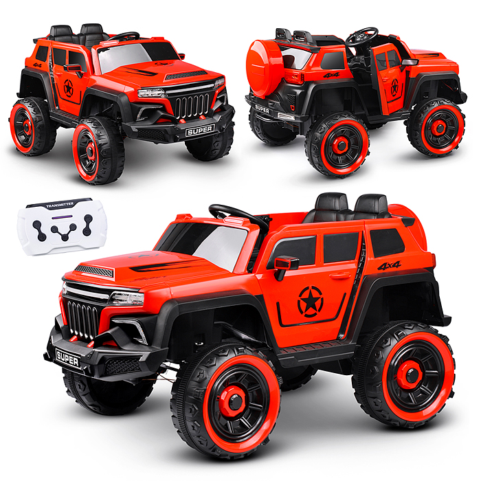 Электромобиль U023430Y "Бархан" 12V7A с полным приводом, красный