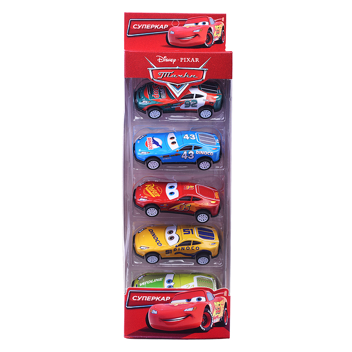 Фото к товару Набор машин металл Тачки 7,5 см, инерция, 5 шт,в ассорт, в коробке Набор машин металл Тачки 7,5 см, инерция, 5 шт,в ассорт, в коробке