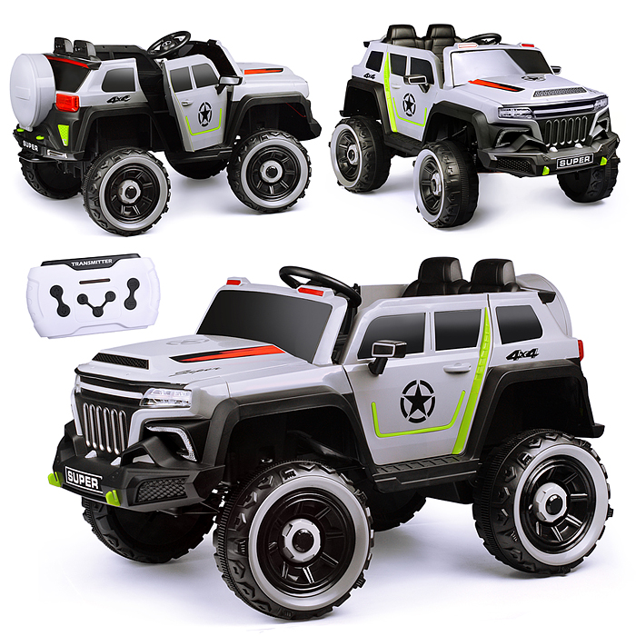 Электромобиль U023430Y "Бархан" 12V7A с полным приводом серый