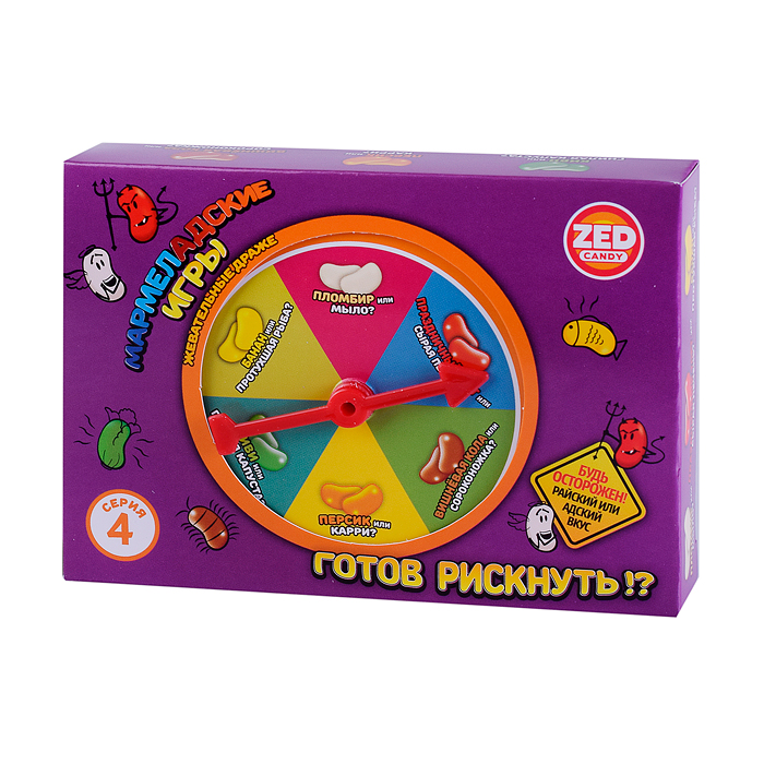 Мармеладские игры набор 4 серия, блок 1 шт. (120г х 24) ZED 