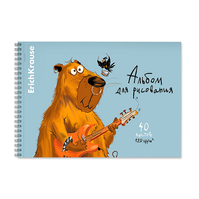 Альбом для рисования 40 л. "Happy Capy" на спирали А4 Альбом для рисования 40 л. "Happy Capy" на спирали А4