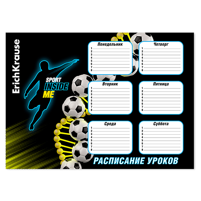 Расписание уроков Sport DNA, А3 Расписание уроков Sport DNA, А3