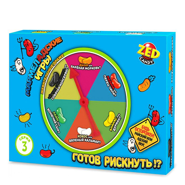 Мармеладские игры набор 3 серия, блок 1 шт. (120г х 24) ZED 