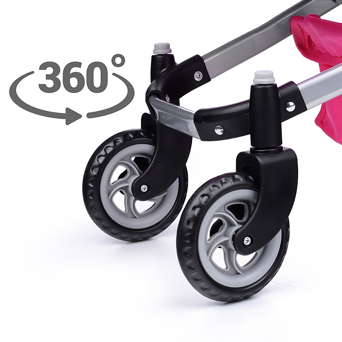 Фото к товару Коляска - трансформер для кукол 9651 металлическая, регулируемая ручка, с корзиной,цвет розово-серый Коляска - трансформер для кукол 9651 металлическая, регулируемая ручка, с корзиной,цвет розово-серый