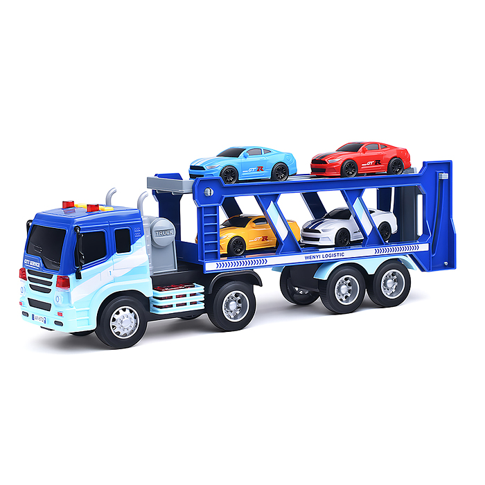 Машина WY572C "Автовоз. Перевозчик."1:16 (свет, звук) в коробке