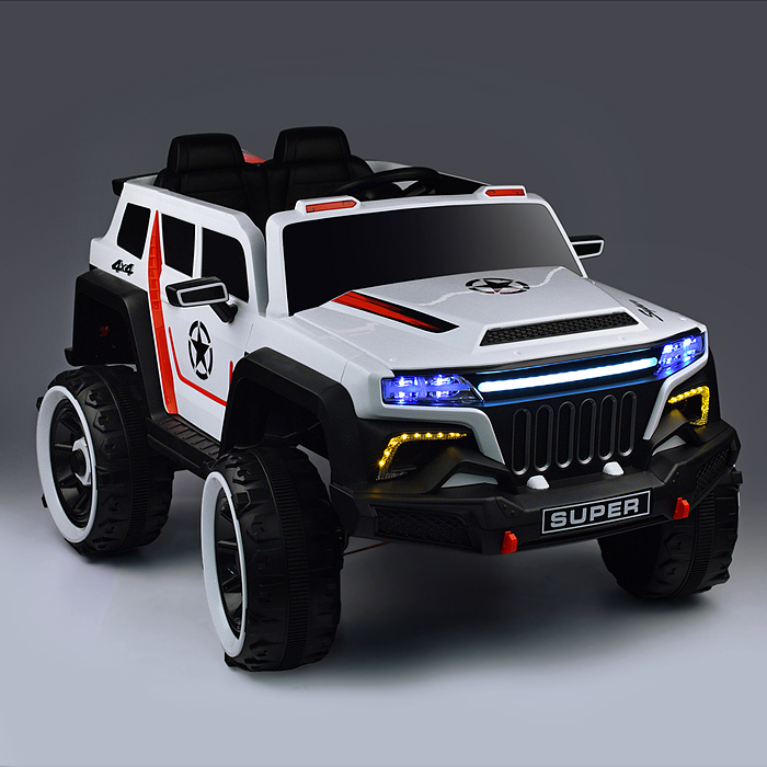 Фото к товару Электромобиль U023430Y "Бархан" 12V7A с полным приводом, белый Электромобиль U023430Y "Бархан" 12V7A с полным приводом, белый