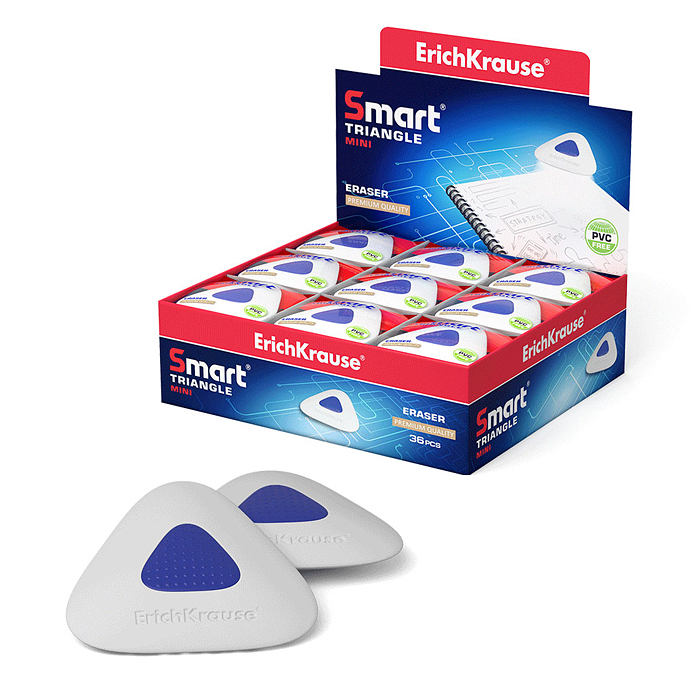 Ластик с пластиковым держателем Smart Mini Triangle Ластик с пластиковым держателем Smart Mini Triangle