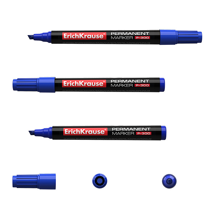 Фото к товару Перманентный маркер Р-300, цвет чернил синий Перманентный маркер Р-300, цвет чернил синий