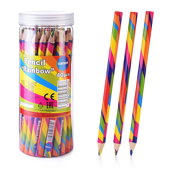 Карандаш с многоцветным грифелем деревянный Jumbo (40шт) Карандаш с многоцветным грифелем деревянный Jumbo (40шт)