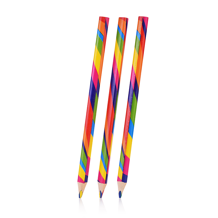 Фото к товару Карандаш с многоцветным грифелем деревянный Jumbo (40шт) Карандаш с многоцветным грифелем деревянный Jumbo (40шт)