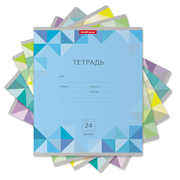 Тетрадь 24 л. линейка, Optima Rhombs, ассорти Тетрадь 24 л. линейка, Optima Rhombs, ассорти