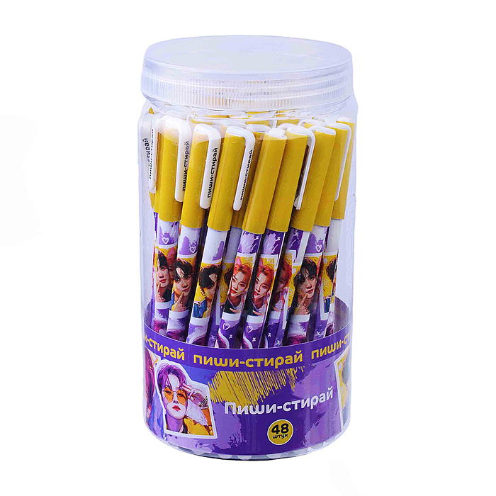 Фото к товару Ручка гелевая Дорама со стираемыми чернилами, цвет чернил синий 0,5 мм в пластиковом тубусе Ручка гелевая Дорама со стираемыми чернилами, цвет чернил синий 0,5 мм в пластиковом тубусе