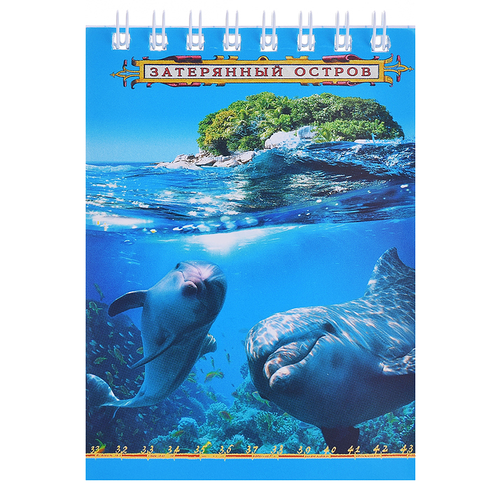 Блокнот 40л. А7 клетка, гребень Микс 2  