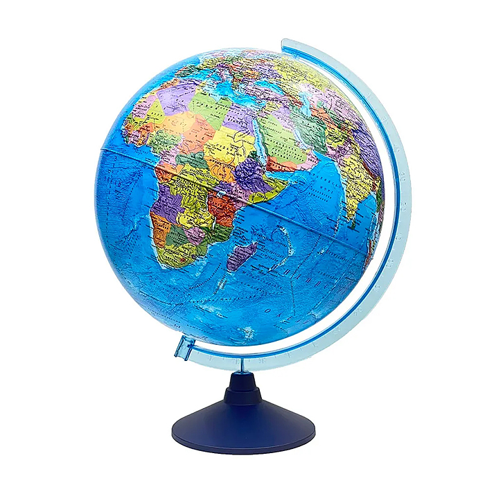 Фото к товару Интерактивный глобус Земли политический с подсветкой 250мм. от батареек. Интерактивный глобус Земли политический с подсветкой 250мм. от батареек.