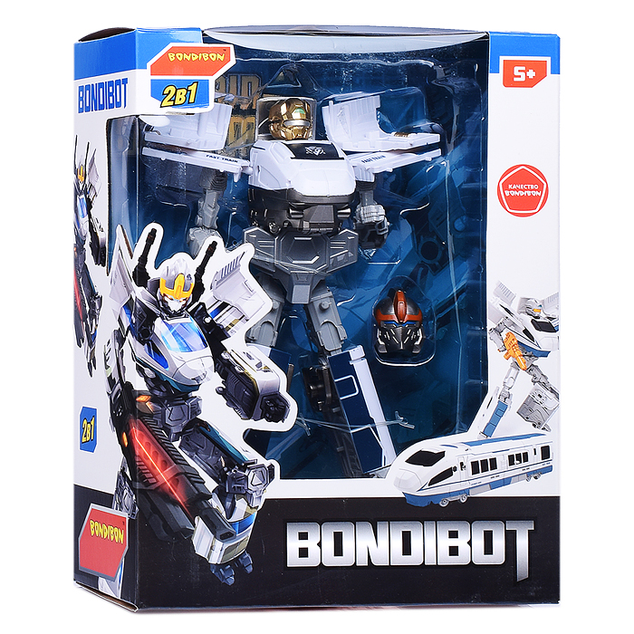 Фото к товару Трансформер 2в1 "Робот-поезд" цвет голубой, BOX 27,6х21,3х10,9см Трансформер 2в1 "Робот-поезд" цвет голубой, BOX 27,6х21,3х10,9см