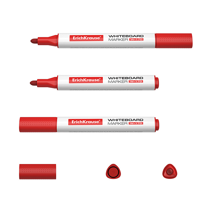 Фото к товару Маркер для досок W-170, цвет чернил красный Маркер для досок W-170, цвет чернил красный