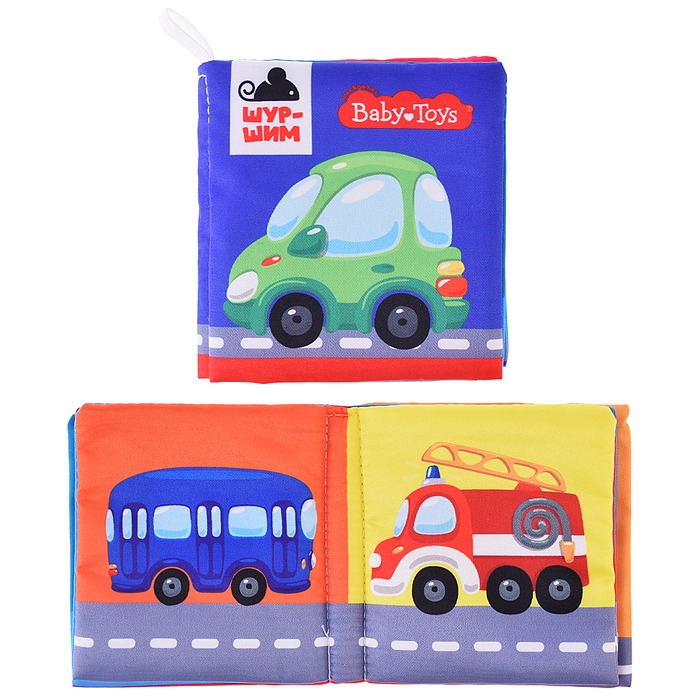 Игрушка Книжка-шуршалка "Шур-шим. Транспорт" 6 стр Игрушка Книжка-шуршалка "Шур-шим. Транспорт" 6 стр