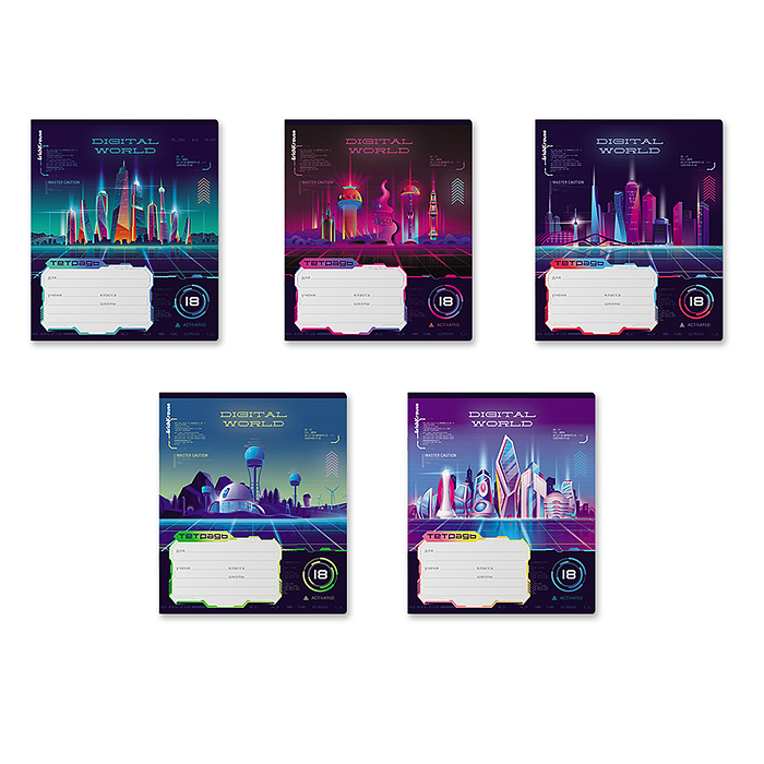 Тетрадь 18л., клетка, Смурзи, 18 листов Тетрадь 18л., клетка, Смурзи, 18 листов