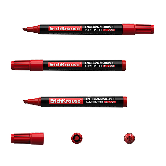 Фото к товару Перманентный маркер P-300, цвет чернил красный Перманентный маркер P-300, цвет чернил красный