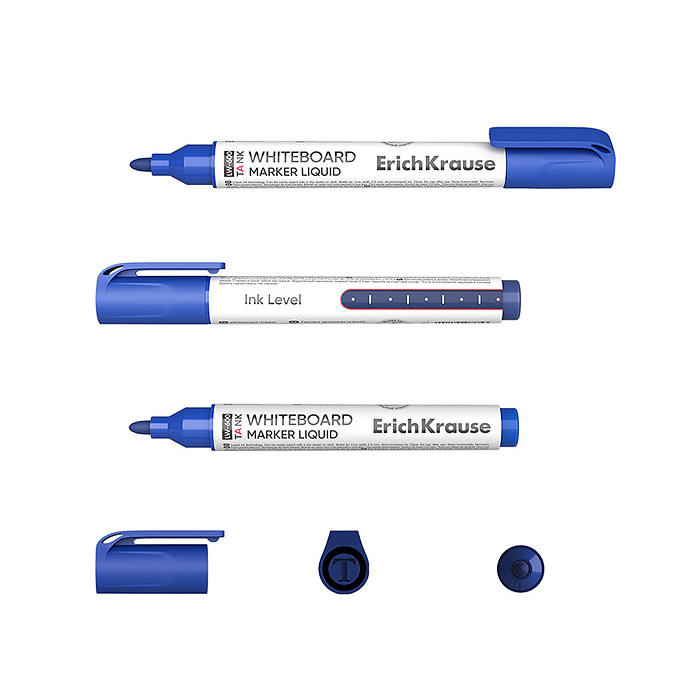 Фото к товару Маркер для досок с жидкими чернилами LW-600 Tank Liquid, цвет чернил синий Маркер для досок с жидкими чернилами LW-600 Tank Liquid, цвет чернил синий