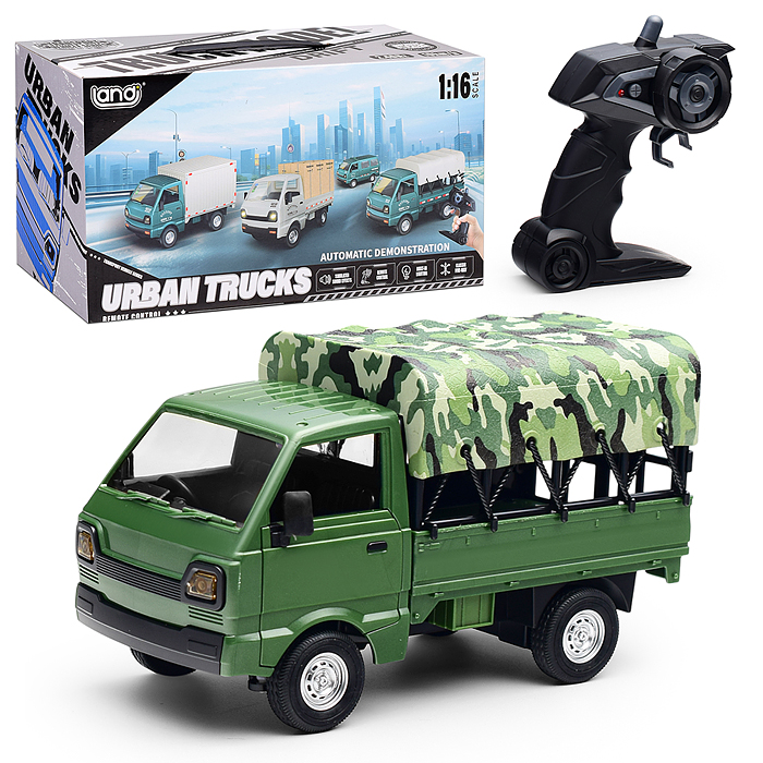 Машина QH922-7D "Грузовичок военный" р/у, 27 MGz, в коробке