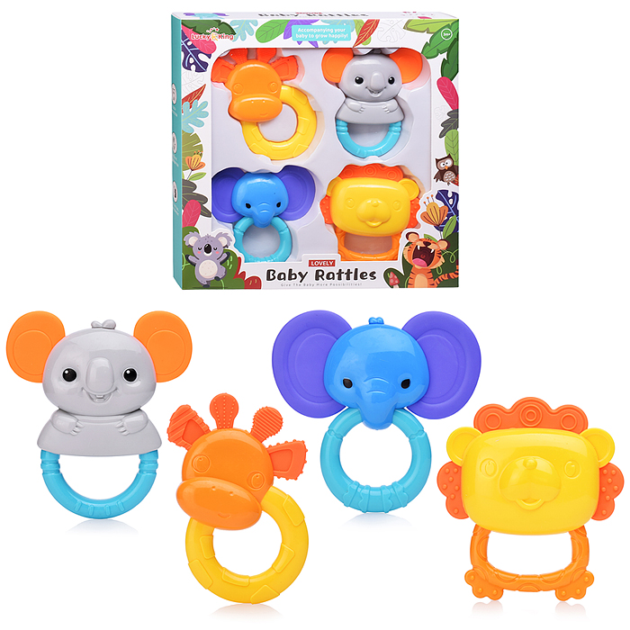 Набор погремушек K225H43 "Весёлое детство" в коробке Набор погремушек K225H43 "Весёлое детство" в коробке