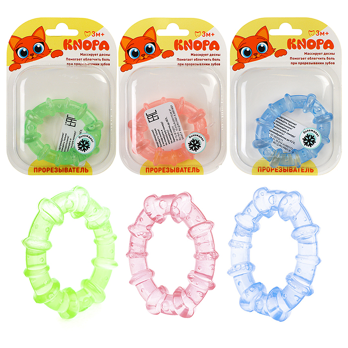 Массажер для десен охлаждающий (прорезыватель) "Колечко" Массажер для десен охлаждающий (прорезыватель) "Колечко"