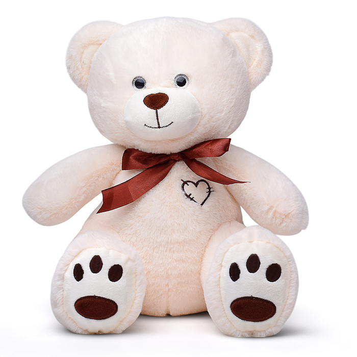 Медведь Том, 30 см сидя, латте 