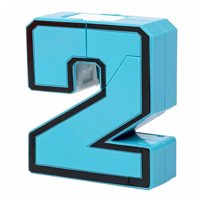 Фото к товару Трансформер 2в1 Цифра "2" цвет оранжевый Трансформер 2в1 Цифра "2" цвет оранжевый